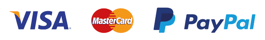 Visa,Mastercard, Paypal