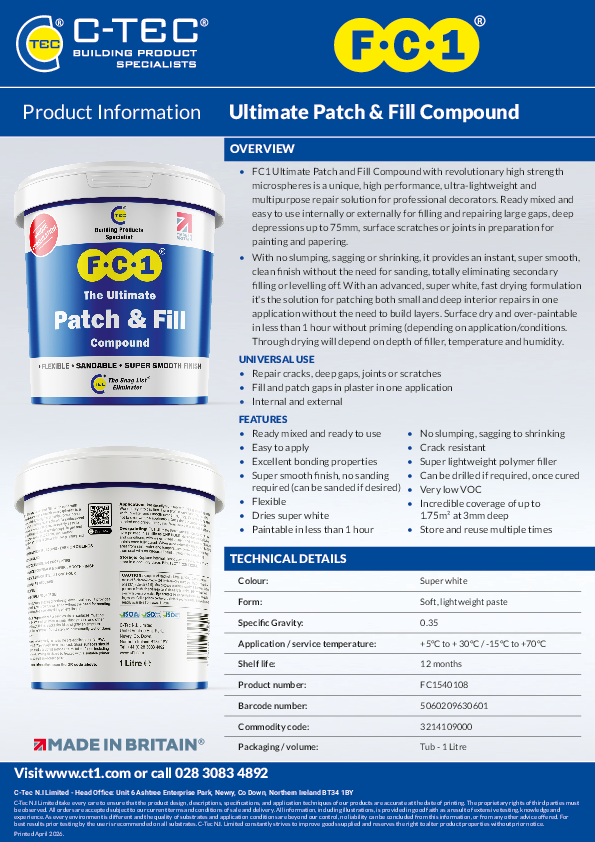 FC1540108 product manual