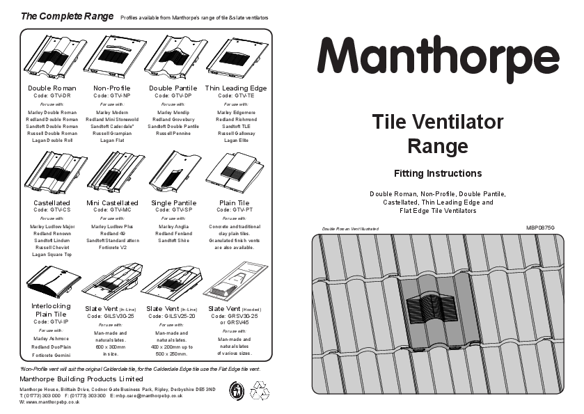 MANGTVCSTR product manual