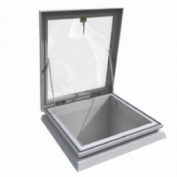 1050mm x 1050mm Double glazed polycarbonate dome to fit a builders upstand with access hatch ( Manual Opening )