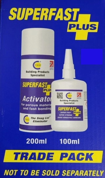 Superfast Trade Kit 100ml Superfast Adhesive & 200ml Superfast Activator