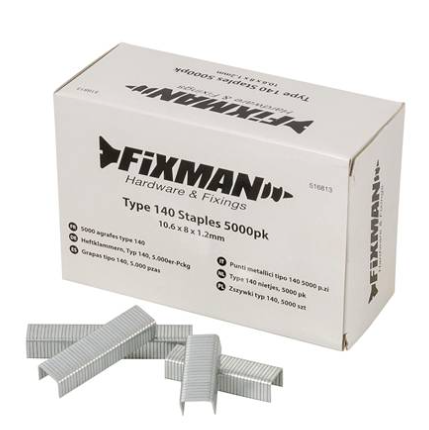Type 140 Staples 5000pk (10.6 x 8 x 1.2mm)
