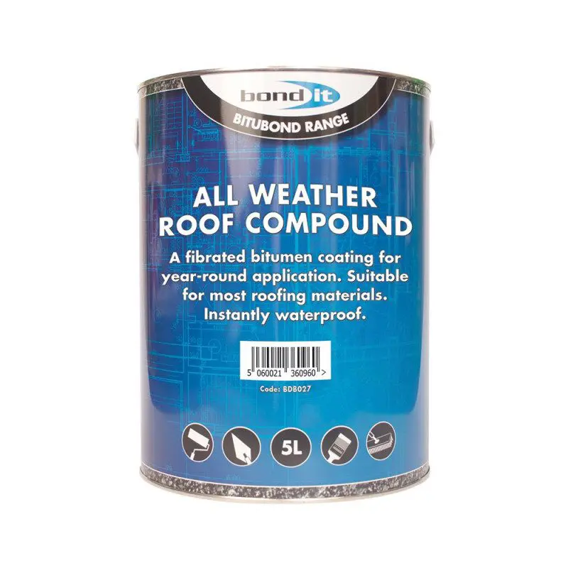 5L All Weather Roofing Compound Black