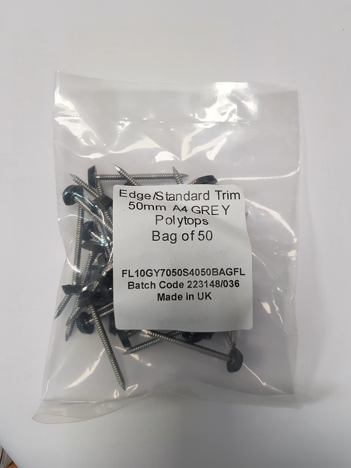 Classicbond® 50mm Poly Pins Anthracite (Bag Of 50)