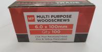 Multi Purpose Screw 6.0 x 100mm 100 Per Box