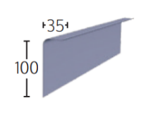 C100L Simulated Lead Flashing Long Leg Trim