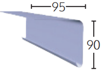 GRP A200 Fascia Trim 3m x 95mm x 90mm