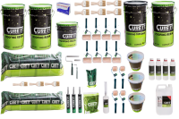40m² Cure It GRP Fibreglass Roofing Kit Midnight Green