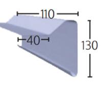 GRP B260 Raised Edge Trim 3m x 40mm x 110mm x 130mm