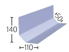 GRP D260 Wall Fillet 3m x 140mm x 50mm x 110mm