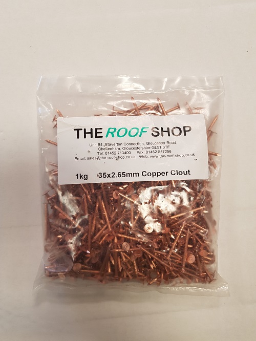 35 x 2.65mm Copper Clout 1kg