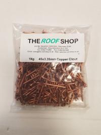 45 x 3.35mm Copper Clout 1kg