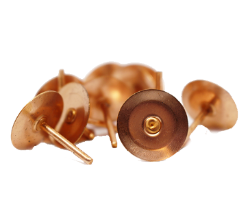 100 Copper Disc Rivets For Fibre Cement Slates (Bag)