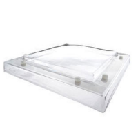 600mm x 600mm Single glazed polycarbonate dome to fit a builders upstand ( Unvented, Non-Opening )