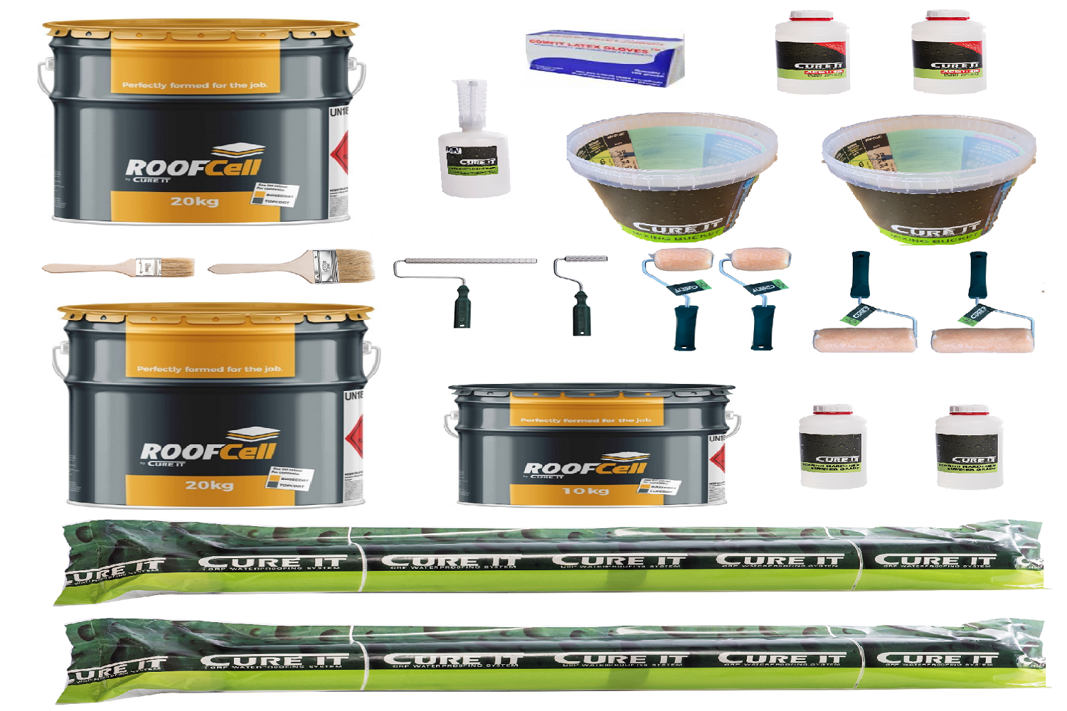 15m² Cure It ROOFCELL Roofing kit For SMOOTH FELT