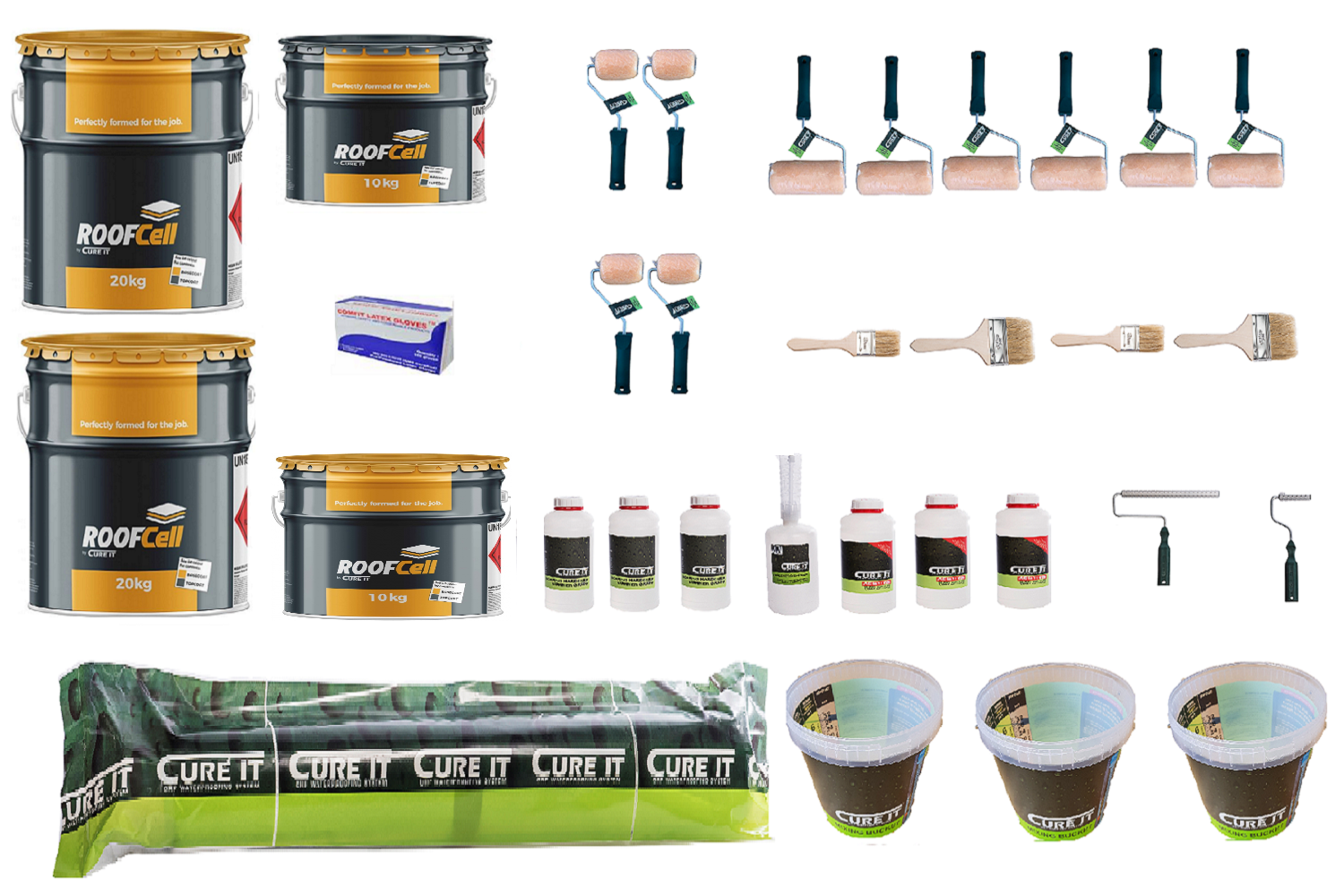 25m² Cure It ROOFCELL Roofing kit For Asphalt