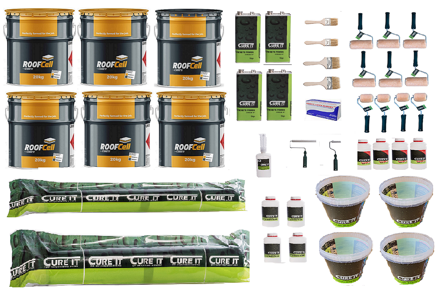 40m² Cure It ROOFCELL Roofing kit For Concrete
