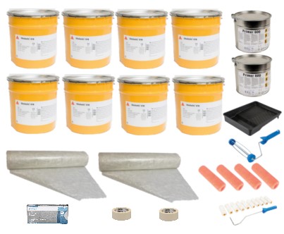 Sikalastic RoofPro liquid waterproofing 54m² Roof Kit