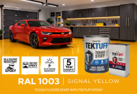20kg Signal Yellow RAL 1003 TekTuff Epoxy Floor Paint - 5 Year Guarantee