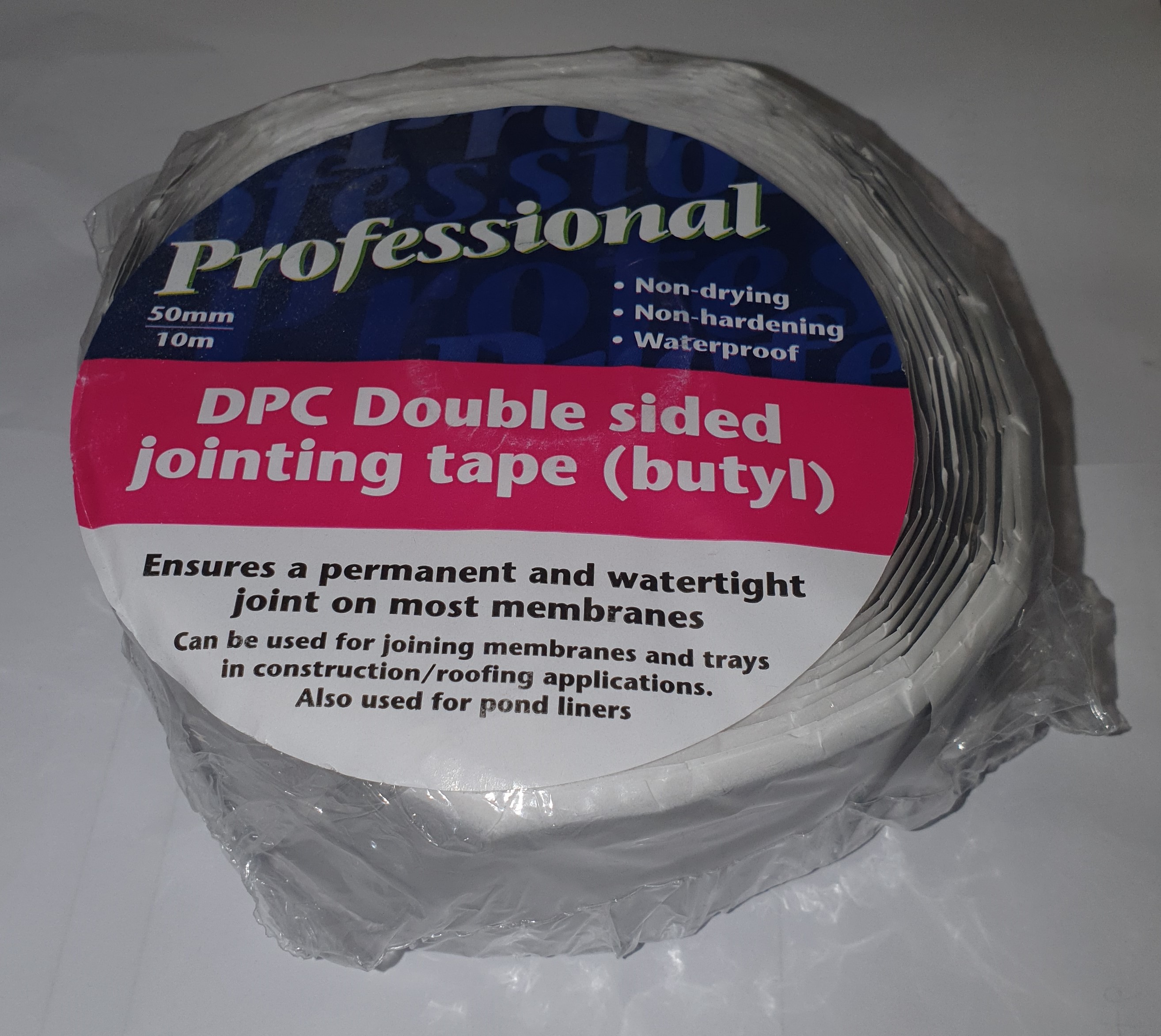 Butyl DPM Membrane Tape 50mm x 10m Black